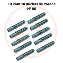Kit com 10 buchas nº6 Kit com 10 buchas nº6
