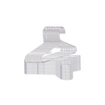 Kit com 10 Cabides Tradicional Fino Transparente Elegância e Praticidade Kit com 10 Cabides Tradicional Fino Transparente Elegância e Praticidade