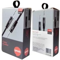 Kit com 10 Cabo Auxiliar P2 3,5mm Cor Preto 1,2mt7 Kit com 10 Cabo Auxiliar P2 3,5mm Cor Preto 1,2mt7