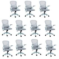 Kit com 10 Cadeira Escritório Diretor Office Columbus com Tela Mesh Kit com 10 Cadeira Escritório Diretor Office Columbus com Tela Mesh