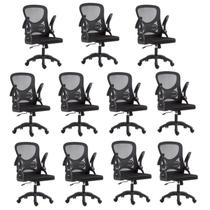 Kit com 10 Cadeira Escritório Diretor Office Columbus com Tela Mesh Kit com 10 Cadeira Escritório Diretor Office Columbus com Tela Mesh