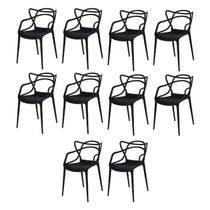 Kit com 10 Cadeiras para Sala de Jantar Allegra Solna