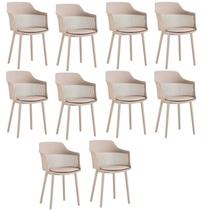 Kit com 10 Cadeiras para Sala de Jantar Marcela Kit com 10 Cadeiras para Sala de Jantar Marcela