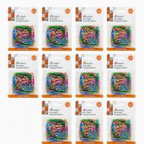 Kit Com 10 Caixas de Clipes ,Clips 28mm Coloridos 1000 Peças Kit Com 10 Caixas de Clipes ,Clips 28mm Coloridos 1000 Peças