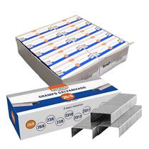 kit com 10 Caixas de Grampo Para Grampeador 26/6 Galvanizado Prateado kit com 10 Caixas de Grampo Para Grampeador 26/6 Galvanizado Prateado