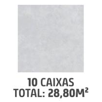 Kit com 10 Caixas de Porcelanato Esm Conection Silver 120x120cm 2,88m² Retificado Cinza Biancogres