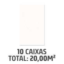Kit com 10 Caixas Revestimentos Brilhante 32x45cm Caixa 2,00m² Branco