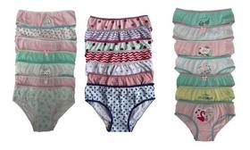 Kit Com 10 calcinha infantil menina básica 100% Algodão Super conforto qualidade tradição