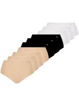 Kit com 10 Calcinhas Alta Loba 40351-001 Plus Size Colorido Kit com 10 Calcinhas Alta Loba 40351-001 Plus Size Colorido