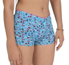 kit Com 10 Calcinhas Shortinho Box Boxer Cueca Feminina Adulto