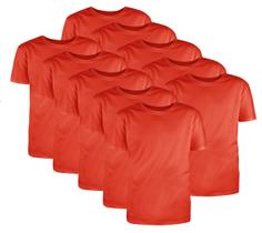 Kit com 10 Camisetas Básicas Algodão Ferrugem Tamanho P Kit com 10 Camisetas Básicas Algodão Ferrugem Tamanho P
