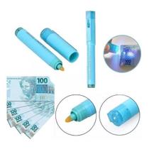 Kit Com 10 Canetas P/ Identificar Notas Dinheiro Falsas