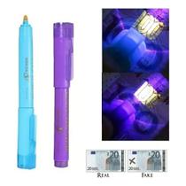 Kit Com 10 Canetas P/ Identificar Notas Dinheiro Falsas Cor