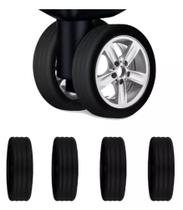 Kit Com 10 Capa Protetora Silenciosa Para Rodas De Bagagem