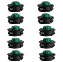 Kit Com 10 Carretéis Nylon Automático M10x1.25 Para Roçadeiras