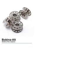 KIT COM 10 Carretilha Bobina Canelinha Para Máquina Reta Industrial ALUMINIO - ALTA -FURADA