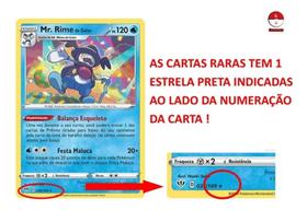 Kit com 10 Cartas Raras de Pokémon Aleatórias e sem Repetição em Português COPAG