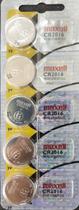 Kit Com 10 Cartelas De Bateria Cr2016 3V Lithium C/5 Unid.