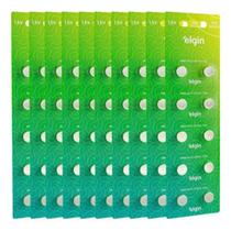 Kit com 10 cartelas Pilha Bateria Lr44 Ag13 Elgin Kit com 10 cartelas Pilha Bateria Lr44 Ag13 Elgin