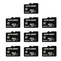 Kit com 10 Cartões de Memória MicroSDXC 64GB Classe 10 Kit com 10 Cartões de Memória MicroSDXC 64GB Classe 10