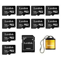 Kit com 10 Cartões Micro SD Lerdisk 128MB (0,12GB) para MP3 e Telefones Kit com 10 Cartões Micro SD Lerdisk 128MB (0,12GB) para MP3 e Telefones