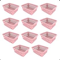 Kit com 10 Cesto Organizador Multiuso Retangular P