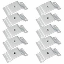Kit com 10 Chapinhas Chapa Inclinada 10o Fixação Pés Palito Cromado