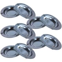 Kit com 10 Cinzeiro Redondo Metal para Bar Restaurantes Lazer Clubes Diâmetro 12cm - DASSHAUS