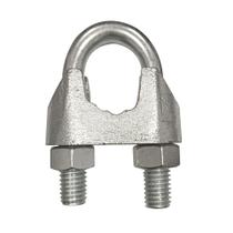 Kit com 10 Clips Grampo Leve para Cabo de Aço 3/16" - Fischer