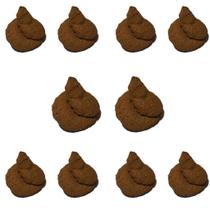 Kit Com 10 Cocô Falso Brinquedo Pegadinha