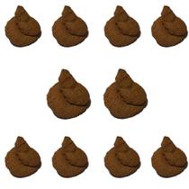 Kit Com 10 Cocô Falso Brinquedo Pegadinha