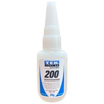 Kit Com 10 cola instantanea tekbond 200 - nao entope - bico tipo A alta viscosidade 20g