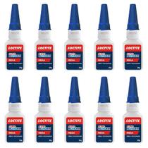Kit com 10 Colas instantânea Loctite Super Bonder Mega 20g Kit com 10 Colas instantânea Loctite Super Bonder Mega 20g