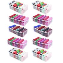 Kit Com 10 Colmeias Organizadoras Para Roupa Fitness Cuecas Gravatas com 6 Nichos