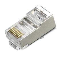 Kit com 10 - Conector de Rede RJ45 CAT.5e 8P8C Blindado Kit com 10 - Conector de Rede RJ45 CAT.5e 8P8C Blindado