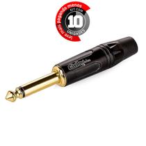 Kit com 10 Conector P10 Mono 6,35mm Linha Gold - Cirilo Cabos