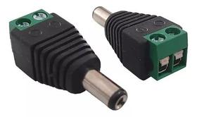 Kit com 10 Conectores Plug P4 Macho com Borne para Câmeras de Segurança e CFTV