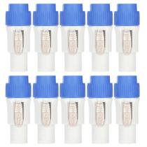 Kit Com 10 Conectores Speakon Powercon Macho Linha 3 Polos Kit Com 10 Conectores Speakon Powercon Macho Linha 3 Polos