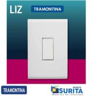 kit com 10 Conjuntos de 1 Interruptor Simples Liz 10A 250V 4x2 branco Tramontina