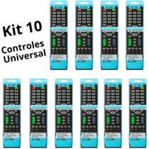 Kit com 10 Controle Universal Para Tv Todas As Marcas Led Smart Lcd