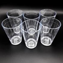 Kit com 10 Copos Boteco Brasil Transparente Cristal 190 ml Poliestireno super resistente Kit com 10 Copos Boteco Brasil Transparente Cristal 190 ml Poliestireno super resistente