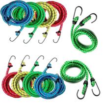 Kit com 10 Cordas Elástica Extensor De 92 A 122cm Corda para Bagageiro Carga Moto Bike Bicicleta Caçamba Kit com 10 Cordas Elástica Extensor De 92 A 122cm Corda para Bagageiro Carga Moto Bike Bicicleta Caçamba