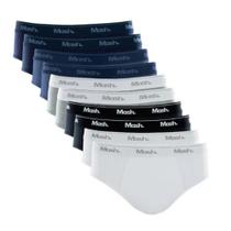 Kit com 10 Cuecas Adulto Slip - Mash Kit com 10 Cuecas Adulto Slip - Mash