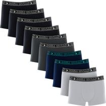 Kit com 10 Cuecas Boxer Algodão Adulto Masculino Confortável Royal Urban