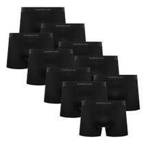 Kit Com 10 Cuecas Boxer Box Infantil Juvenil Em Microfibra Sem Costura Selene