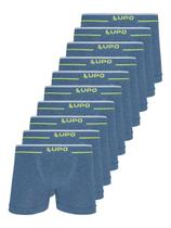 Kit com 10 Cuecas Boxer Lupo 17800-001 Plus Size Kit com 10 Cuecas Boxer Lupo 17800-001 Plus Size