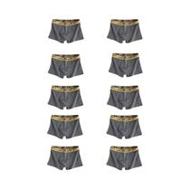 Kit com 10 Cuecas Boxer Masculinas Plus Size - Altamente Elásticas, Respiráveis e Confortáveis