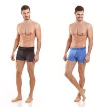 Kit com 10 Cuecas Boxer sem Costura Microfibra Gold Be Confortavel