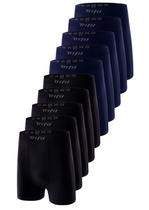 Kit com 10 Cuecas Boxer Trifil 4411 Plus Size Colorido Kit com 10 Cuecas Boxer Trifil 4411 Plus Size Colorido