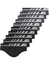 Kit com 10 Cuecas Slip Lupo 691-002 Colorido Kit com 10 Cuecas Slip Lupo 691-002 Colorido